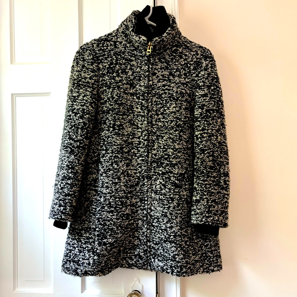 J.Crew Lodge Coat Speckled Boucle Italian Wool size 2P